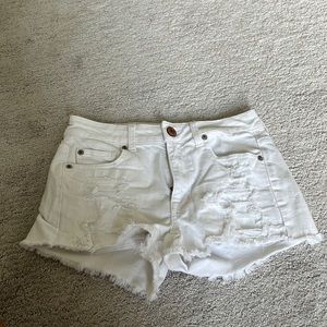 White American eagle super stretch jean shorts